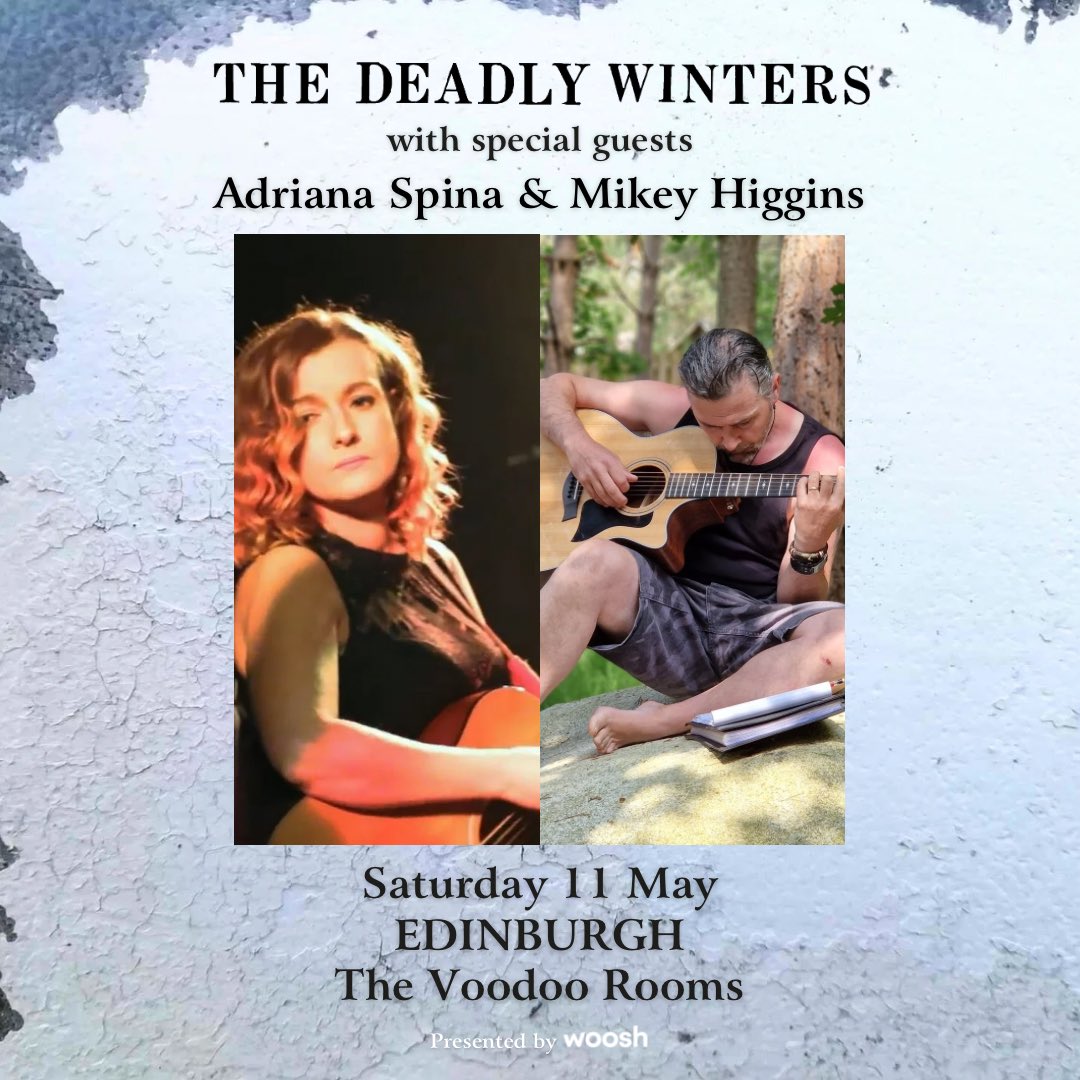 Tickets genuinely nearly sold out for our show at @voodoorooms Edinburgh on Saturday 11 May. 

Two great acts joining us on stage. 

Tickets - skiddle.com/whats-on/Edinb…

#thedeadlywinters #everonwards #gigsinscotland