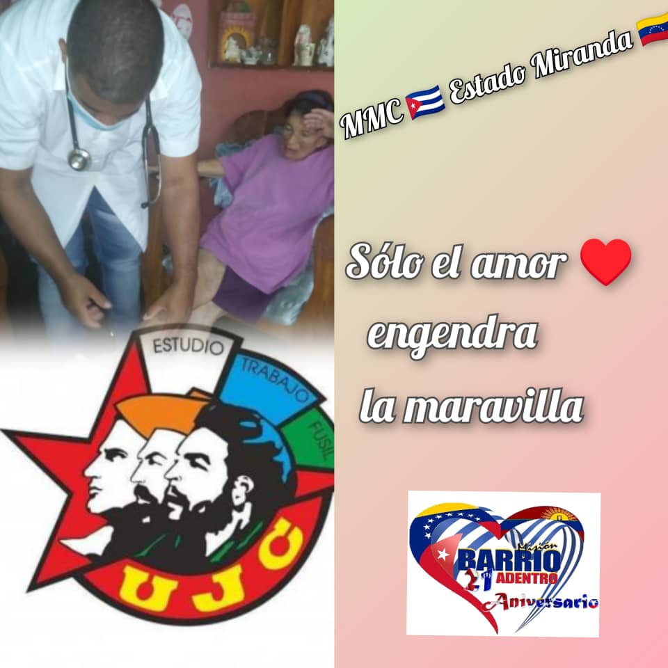 #CreaTuFelicidad #CubaPorLaVida <a href="/cubacooperaven/">Brigada Médica Cubana en Venezuela</a> <a href="/UJCdeCuba/">UJC de Cuba</a> <a href="/Cdi_Urbina/">CDI La Urbina Estado Miranda</a> <a href="/CubaMir_Ven/">Brigada Médica Cubana Estado Miranda</a> <a href="/Inf_Yordy/">Yordileysis Torres Rodriguez</a>