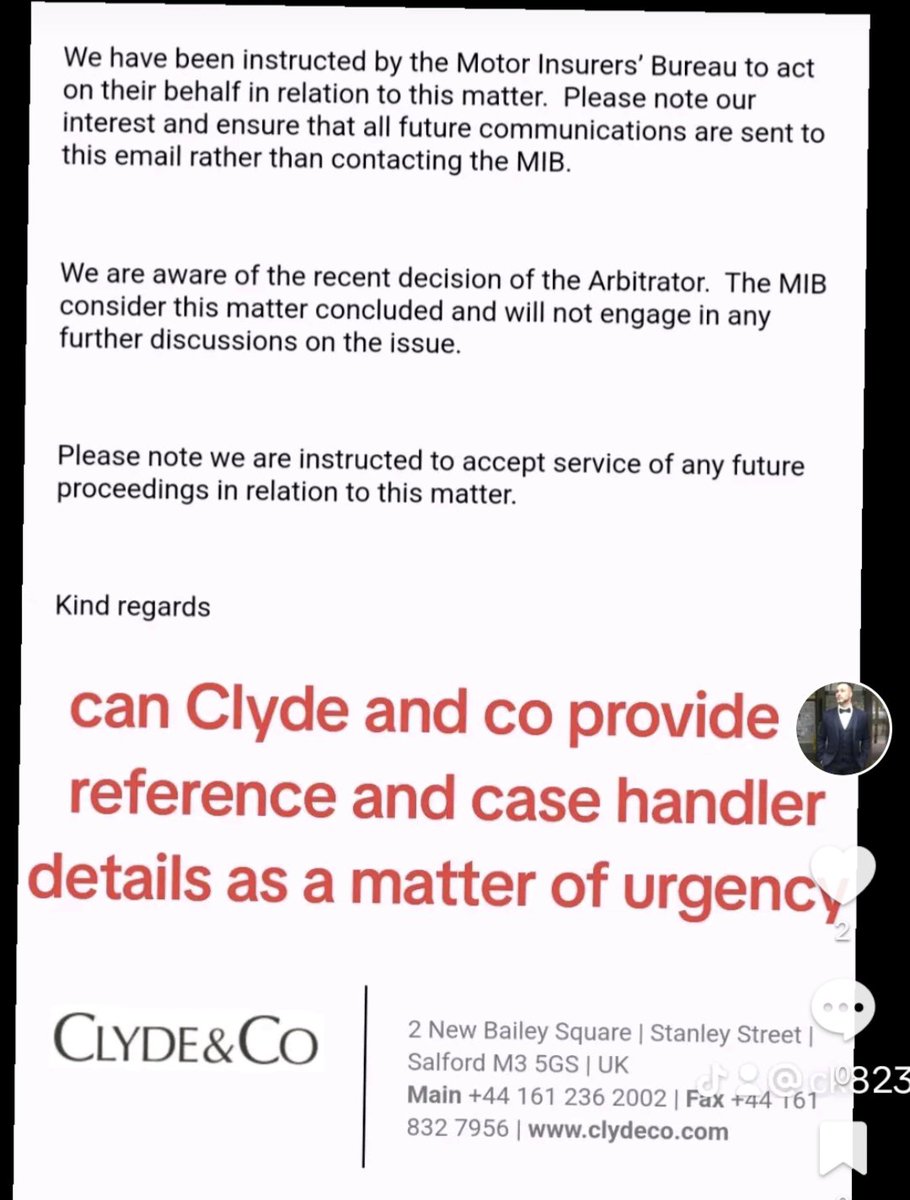 Can a member of clyde and co contact via telephone as a matter of urgency