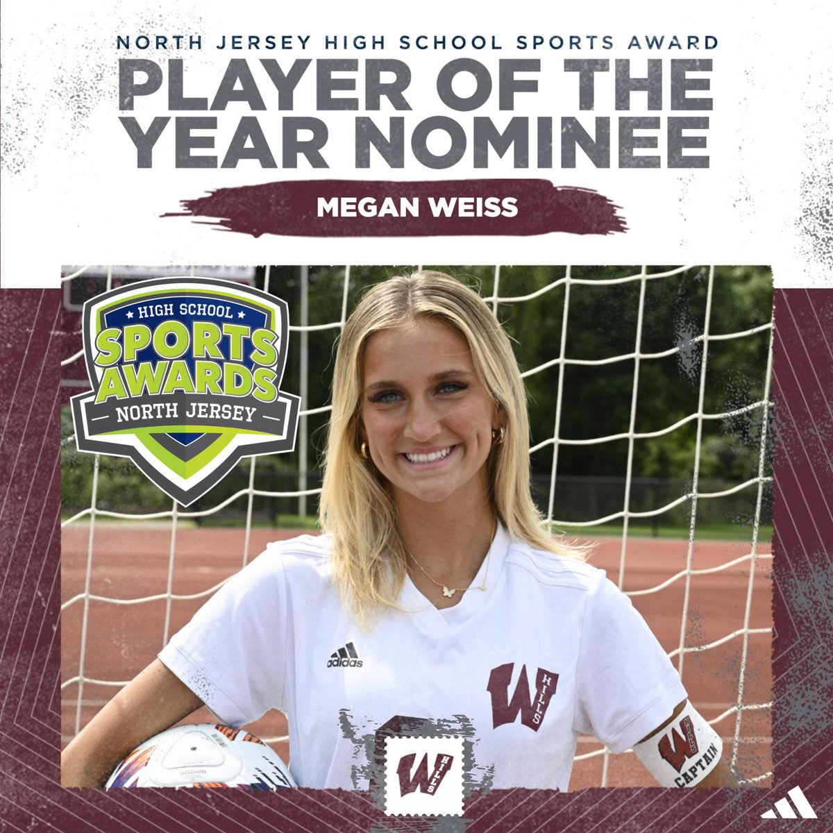 Proud to announce that senior captain, Megan Weiss, has been selected as a nominee for Girls Soccer Player of the Year for the 2023 Fall Season, and potentially other various awards. Well-deserved! GOOD LUCK MEG! ❤️
