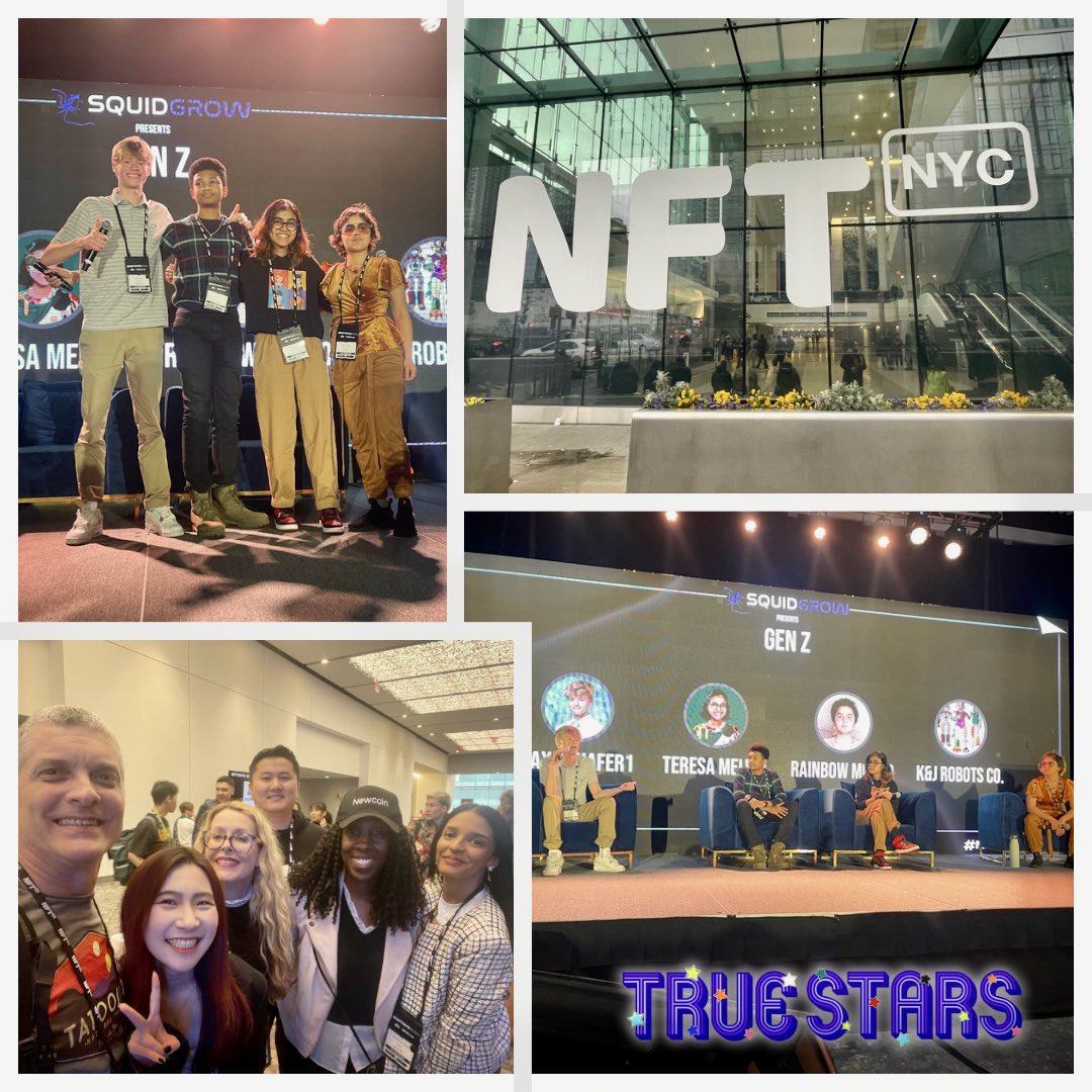 GM! Some highlights from yesterday at <a href="/NFT_NYC/">NFT.NYC</a> 💫

Let’s get it today! 🚀🌟 

📸 by: <a href="/SDArtWork/">Sean Davis</a>