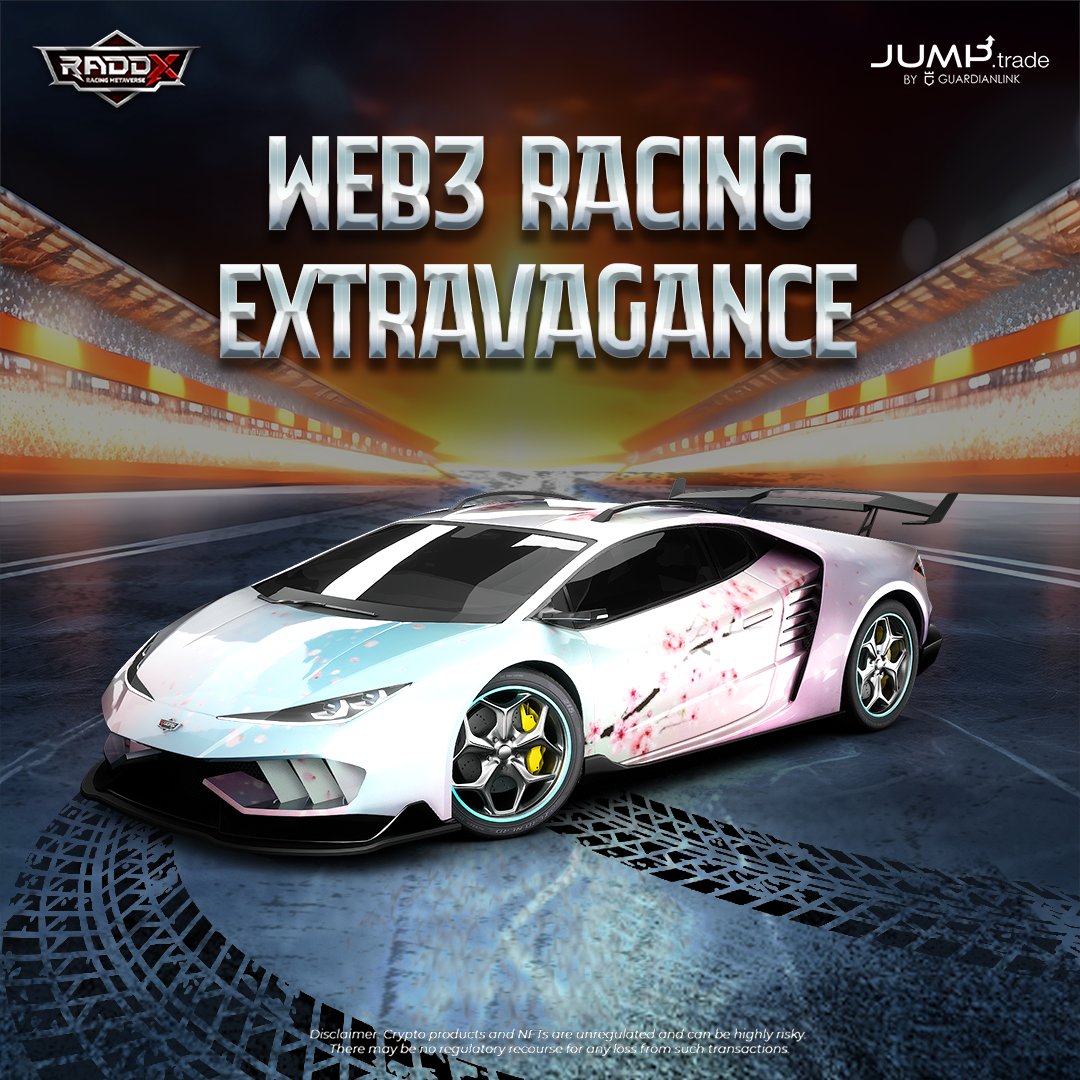 Flaunt your #web3 racing awesomeness with us in the RADDX Racing Metaverse!! jump.trade/nft-marketplac…