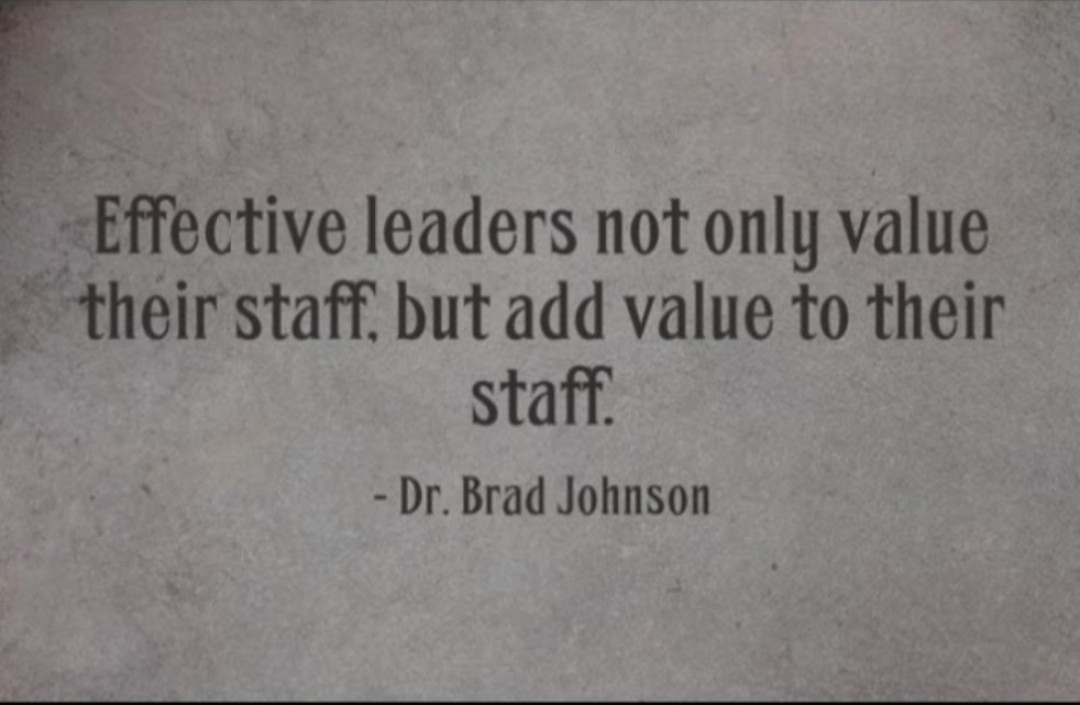 Value your staff but also add value to them
