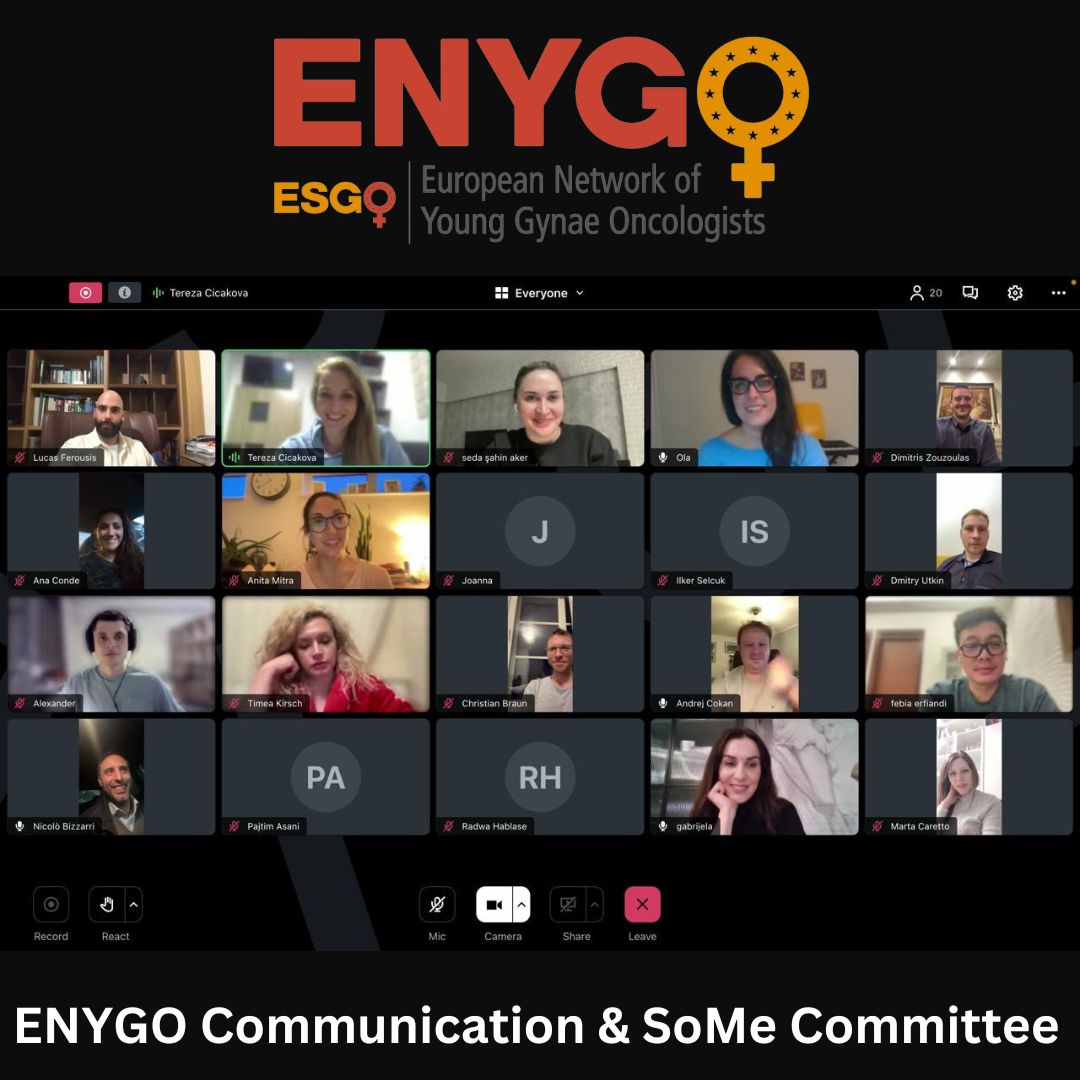 🎉 Exciting News Alert! 🎉 Last night, the ENYGO Communication and Social Media Committee had a meeting with ENYGO national representatives to pave the way for a brand new team! 🌟 
#esgo #GynaeOncology #MedicalEducation #Collaboration #Empowermen