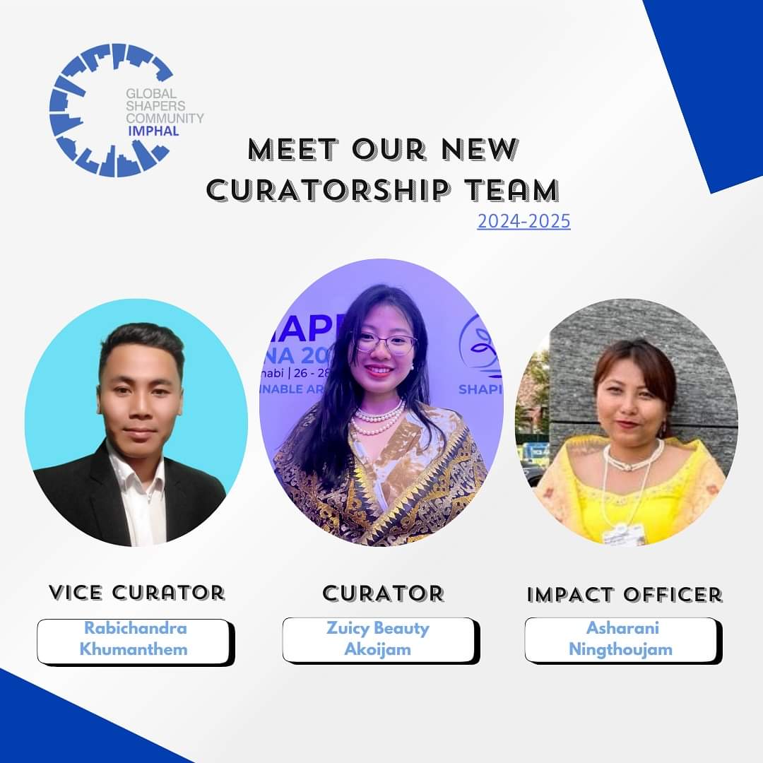 Join us in congratulating the incoming curatorship for the Global Shapers Imphal hub, who will be steering us through the tenure of 2024-25. 👏 Their exemplary dedication to the hub fills us with excitement for the growth ahead under their leadership. 
.
#Curatorship #Imphal