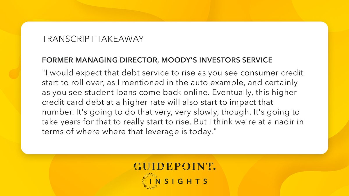 Moody’s former head of #ConsumerFinance breaks down key trends and outlooks for auto, credit card, student, and personal loans. $COF $DFS $C $JPM bit.ly/3vuQn5n