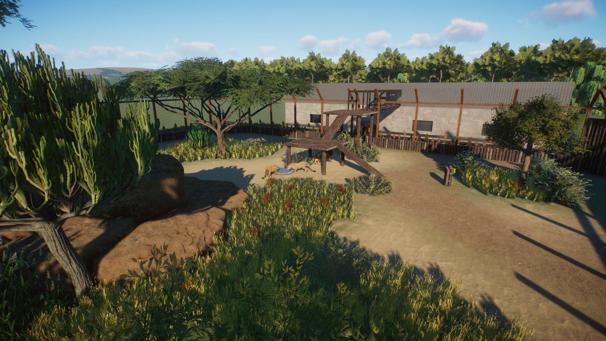 Paleo_Pizza's tweet photo. This is my first attempt at a Lion Enclosure!
I’m pretty happy with how it’s turned out with the walk way connecting the outdoor enclosure to the indoor enclosure!
https://t.co/Drhs2xdAh5
🦒- @PlanetZooGame
#planetzoo #planetzoogame #planetzoobuilds #planetzooideas https://t.co/gqVPwEnVEx