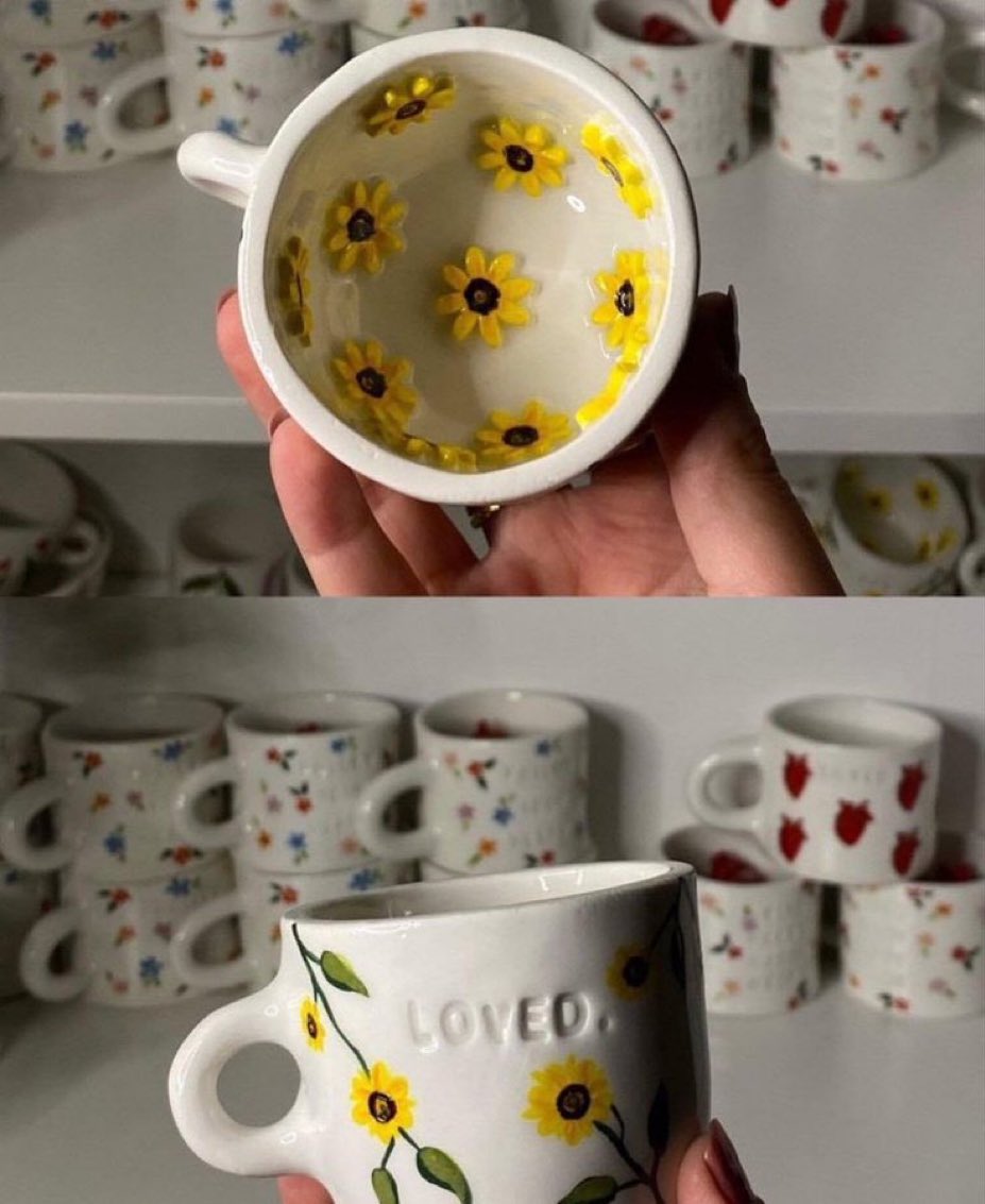 300moods's tweet image. sunflower mug 🌻
