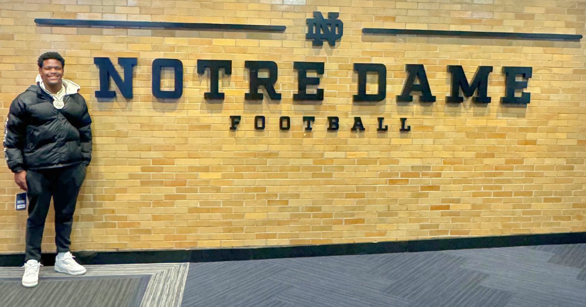 On3's No. 22 overall player & No. 3 DL in the 2026 class, Aiden Harris, visited Notre Dame on Wednesday. The elite recruit from Weddington (N.C.) High recapped his trip. 'It’s a really good school for academics and religion.' Here's more from Harris: on3.com/teams/notre-da…