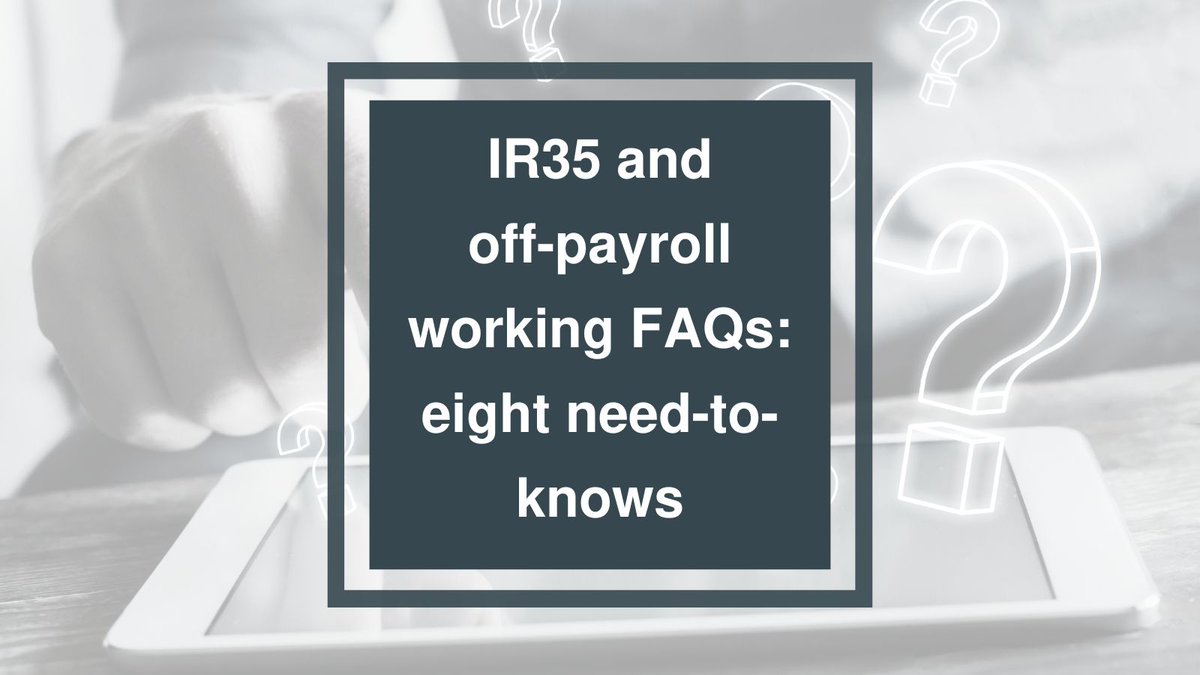 Alex Seal at @MarkelTaxUK clears up the biggest myths, misconceptions and misunderstandings about IR35. Read here: buff.ly/4aGSYbb #ir35 #offpayroll #contractor