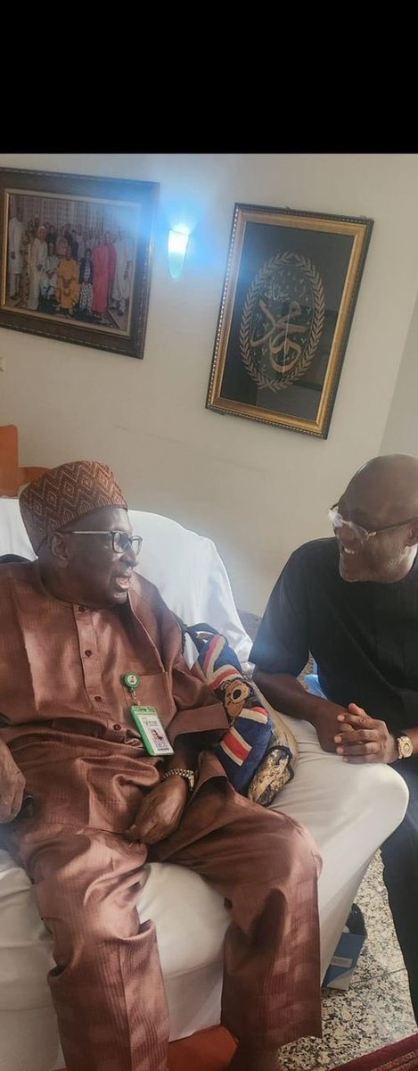 This afternoon, I spent quality time with my 'Baba', the former National Chairman of @OfficialPDPNig, the author of the 3Rs programme, former Governor of Gongola state, former Minister of Industry, Former Chairman of NPA, Executive President of African Business Roundtable and…