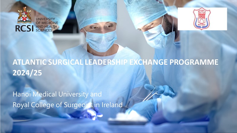 Attention ST 5-8 RCSI surgical trainees! 
Be a part of the exciting 'Atlantic Surgical Leadership Exchange Programme' between HMU Vietnam and @RCSI_Irl

All criteria and application details at tinyurl.com/22qe5ftd

The deadline is 5pm May 13th.

#globalsurgery #RCSIEngage