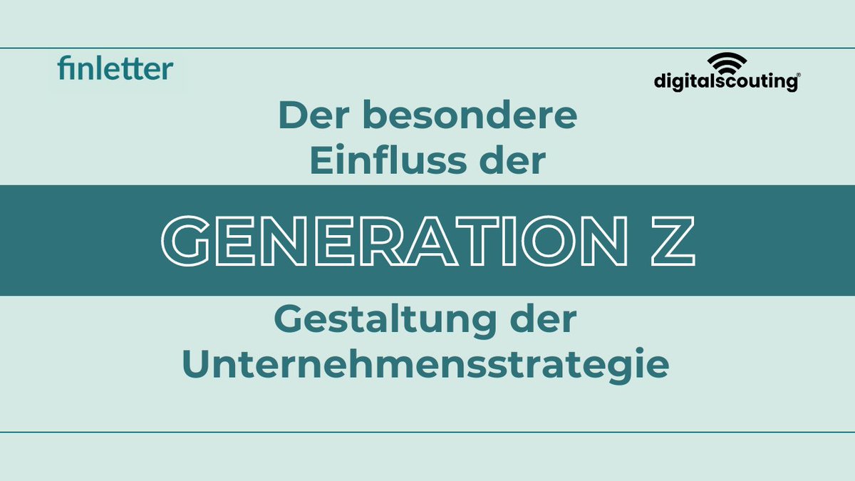 Hat die GenZ wirklich einen Effekt auf die Finanz- und Versicherungswelt?

In unserer neuesten Ausgabe des finletter haben wir Top Voices gefragt:

A thread... 🧵