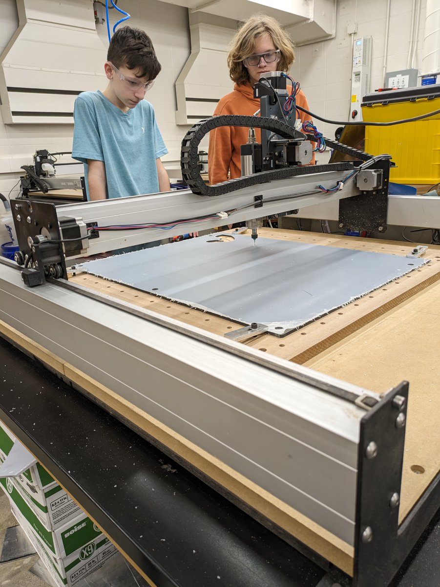 Thanks to this BEF grant, the BHS Robotics Team can cut through thicker metals with the stronger, more precise router and can complete almost all of their part manufacturing in-house. This grant is made possible by your generous gifts to BEF and sponsored in part by @MeyerNajem.