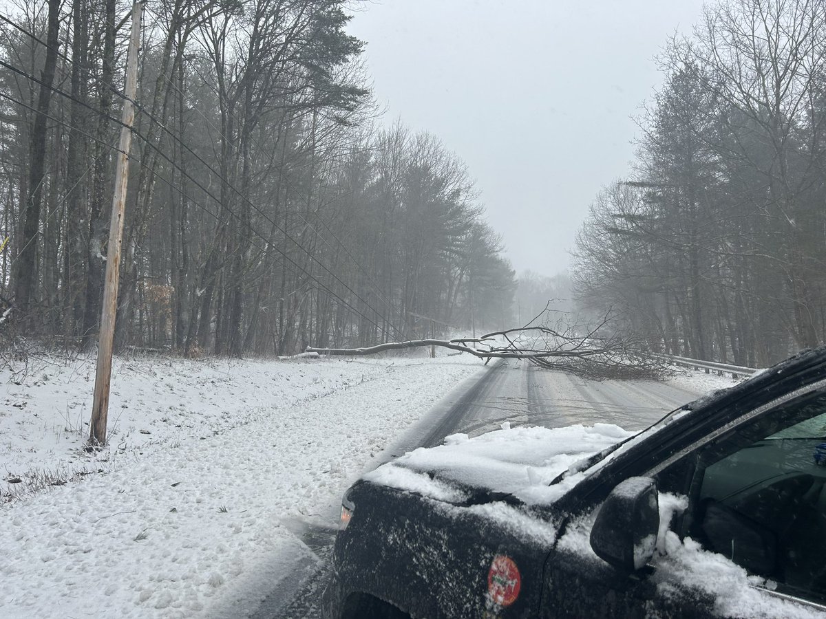 Busy morning for Paxton Fire  several calls for trees on homes, wires down, and car accidents.