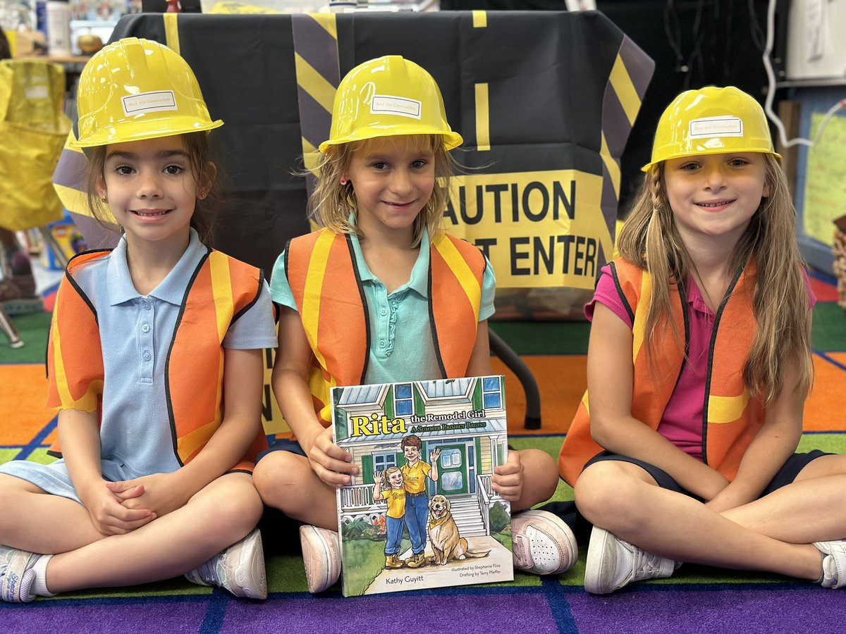 Thank you Kathy Guyitt for inspiring children with an amazing book about you and your mom being general contractors! It was the perfect pair up for our construction week! <a href="/collierschools/">Collier County Public Schools</a> <a href="/KathyGuyitt1/">Kathy Guyitt</a>