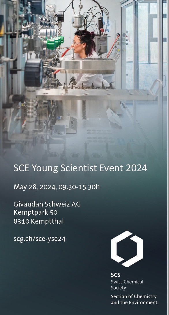 🔔Last chance to register for the upcoming SCE Young Scientist Event on May 28, 2024 scg.ch/component/even… #SCE #SCS #youngscs #chemistry #environment #Switzerland #givaudan