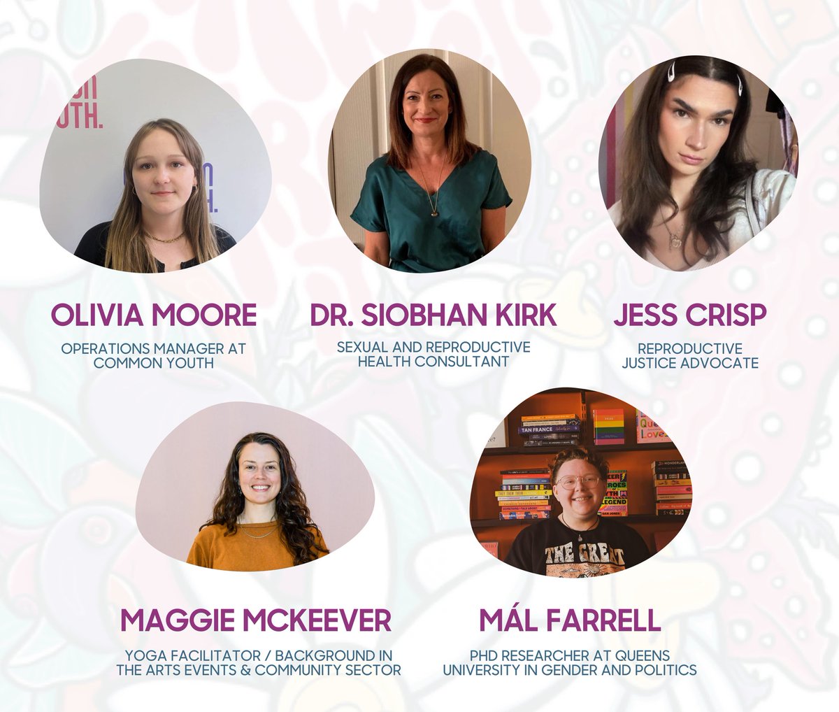 🌸 Excited to introduce our incredible panelists for our youth-led hormone health event! Get ready to be inspired and empowered Saturday, 6th April at Belfast’s 2 Royal Avenue from 11-3pm with @commonyouth_ !👇🏼 Come along for what will be a fantastic day!💜