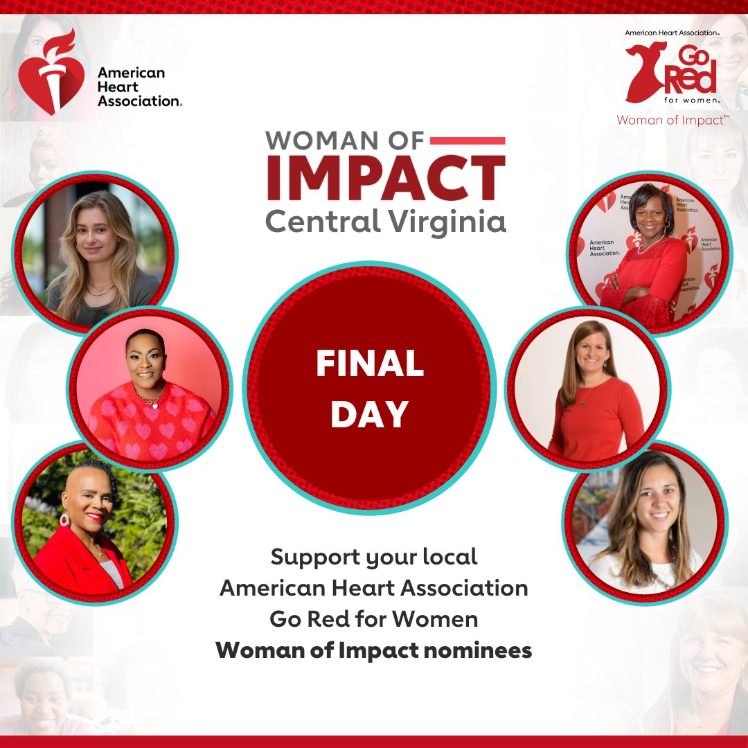 Today is the LAST day to support our Woman of Impact nominees. ⌛ See their pages, learn more about them, and support their campaigns: spr.ly/6010w8Wga