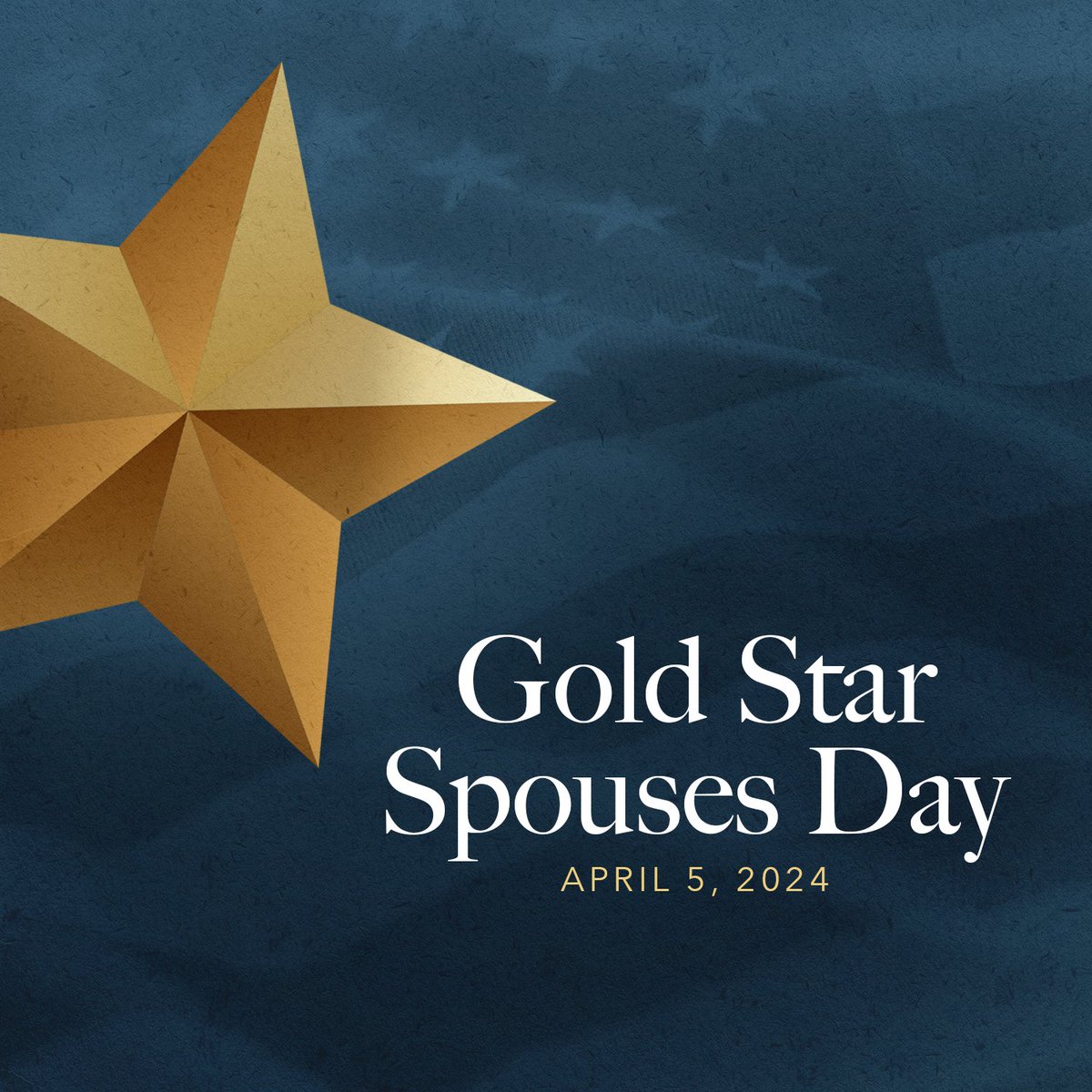 We must never forget the shared sacrifice of a spouse of a servicemember. On Gold Star Spouses Day, we honor the husbands and wives of fallen service members who have sacrificed so much so that we may be free. We are indebted to them and their loved ones.⭐️