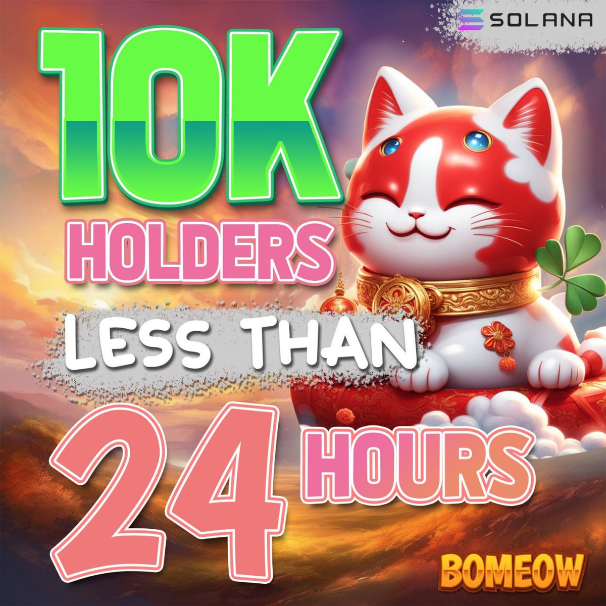 10K LOYAL SUPPORTERS OF THE BOMEOW MOVEMENT AND WE’RE STILL GROWING!

In less than 24 hours, more than 10k people have bought $BOMEOW and held. If that doesn’t tell you that this project is a gem, we don’t know what will! 😸🔥

Expect more marketing pushes in the next few hours,