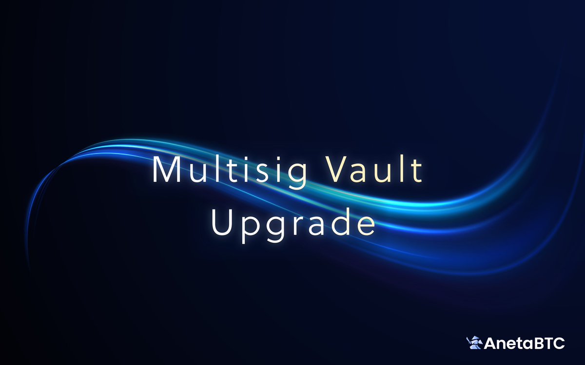 We’re excited to announce we are proposing a Multisig Vault Upgrade to take our protocol to the next level, opening the gates for more BTC to flood into Cardano. 

Details below👇
medium.com/@anetaBTC/anet…