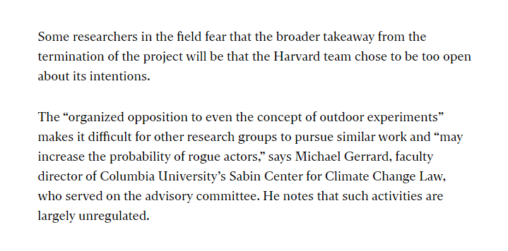The hard lessons of Harvard's failed #geoengineering experiment technologyreview.com/2024/04/04/109… by @jtemple #solargeoengineering #climatechange #openscience

Stratospheric Controlled Perturbation Experiment (SCoPEx) geoengineering.environment.harvard.edu/frank-keutsch-…