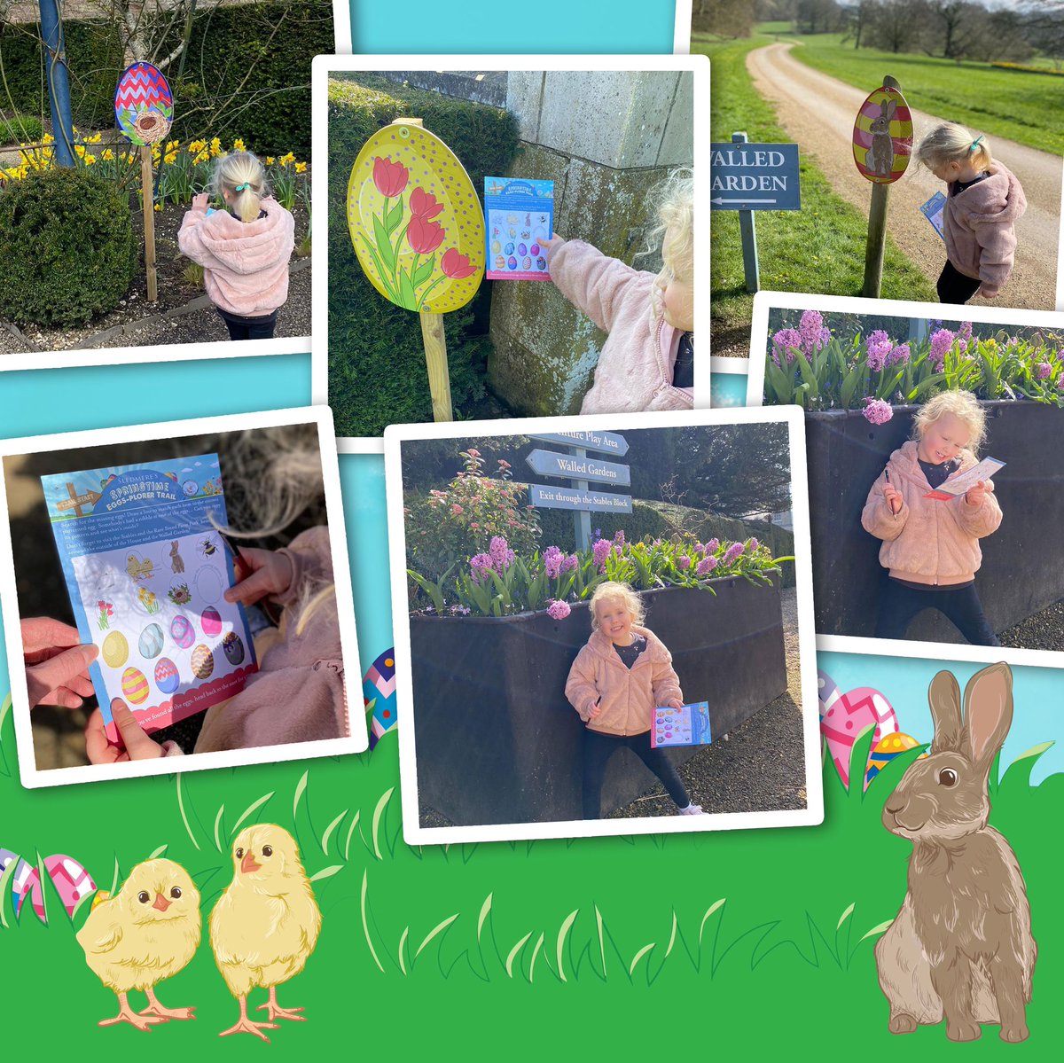 Smile if you’ve had the best day @SledmereHouse! 🐣The Springtime Eggs-Plorer Trail runs until this Sunday, pick up an #Eastertrail and look out for our beautifully #illustrated Easter themed boards, designed and illustrated by the team @colourheroes