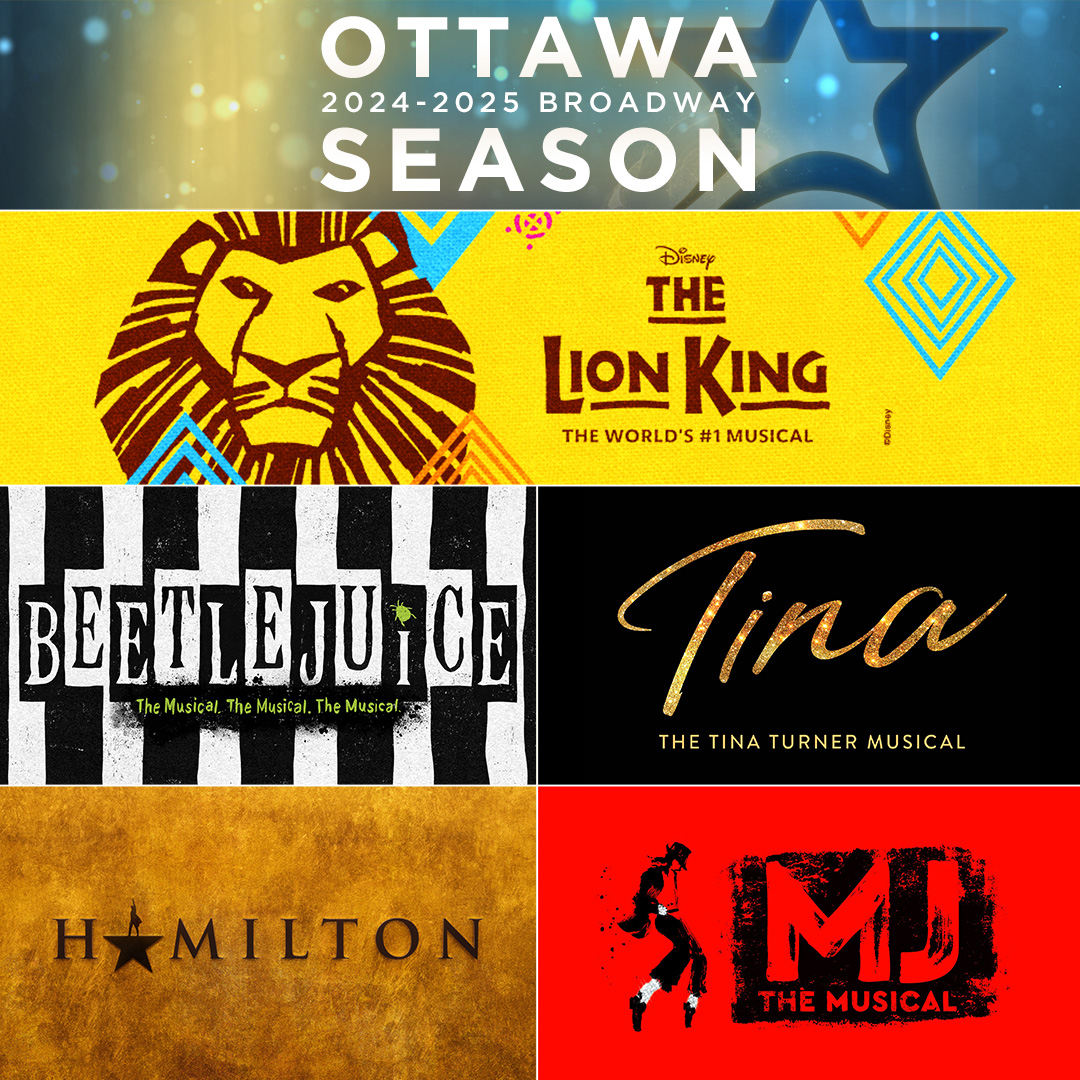 #Ottawa, your new season of Broadway features @TheLionKing @BeetlejuiceBway @HamiltonMusical @MJtheMusical @TinaBroadway! New Subscriptions are on sale now! Become a Subscriber today. bit.ly/3KkmmcI #BACSub
