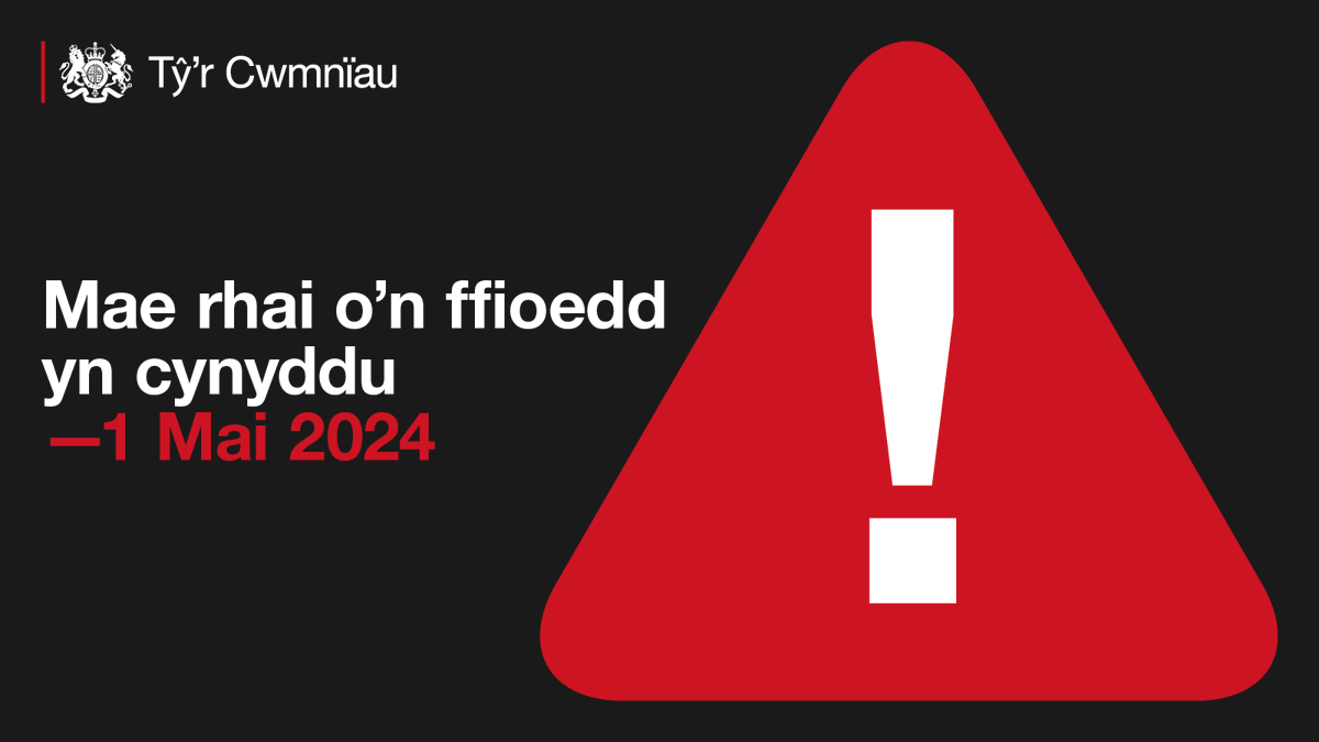 ❗ Mae rhai o'n ffioedd yn cynyddu o 1 Mai 2024. Rydym yn adolygu ein ffioedd bob blwyddyn i sicrhau eu bod yn cael eu gosod ar y lefel gywir. Rhaid i'n ffioedd dalu costau ein gwasanaethau. Darganfyddwch fwy: changestoukcompanylaw.campaign.gov.uk/cy/newidiadau-…