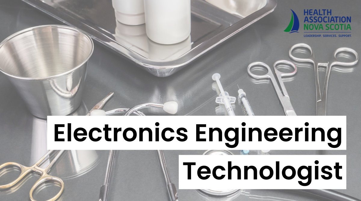 #JobsOfTheWeek: HANS is hiring! As an Electronics Engineering Technologist, you'll play a vital role in our #ClinicalEngineering division, based in our Truro office.

Deadline to apply is April 5, 2024: healthassociation.ns.ca/wp-content/upl…