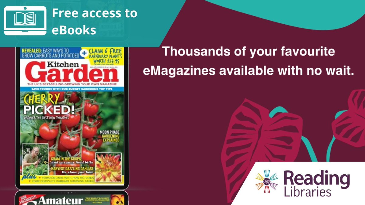 Members of Reading Libraries can use our Libby app to read eMagazines for FREE! You need your library card barcode and PIN to get started. Why wait? Go to Libby and choose your first magazine now! For help getting started watch our introduction to Libby rdguk.info/e7lFy