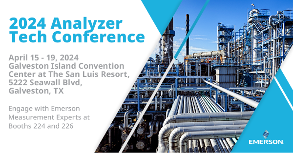 MicroMotion's tweet image. Join us at booths #224 and #226 at the 2024 Analyzer Technology Conference to learn best practices, demo new technologies and discuss solutions to your challenging applications.

Visit emr.as/ejJr50R3plg to learn more and register.

#ATC2024 #EmersonAutomationSolutions