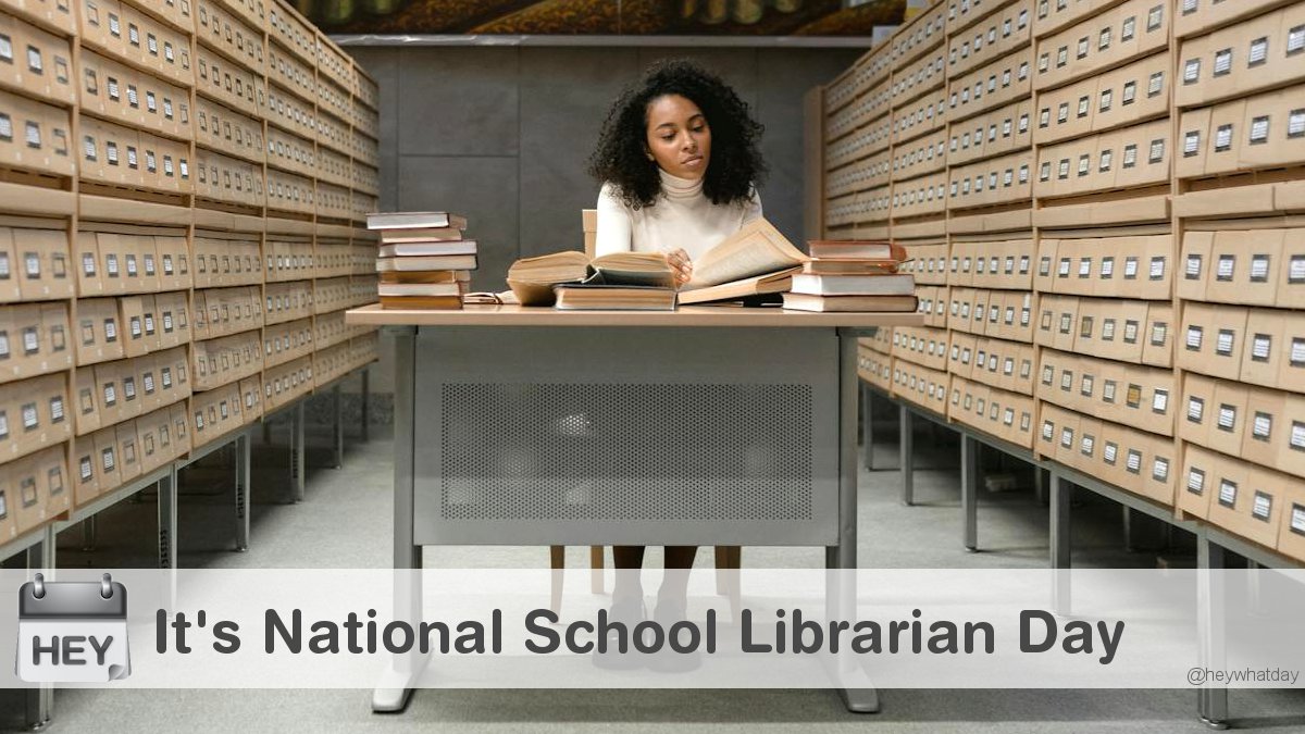 It's National School Librarian Day! 
#NationalSchoolLibrarianDay #SchoolLibrarianDay #SchoolLibrarian