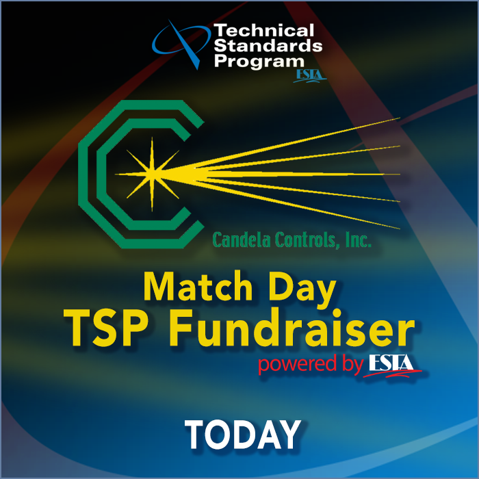 ESTA_Standards's tweet photo. Today's the day to double your contributions to the TSP! Candela Controls Inc. is matching all contributions up to $2500 total. https://t.co/LYB8eYlJUb https://t.co/xwAEK29mCu