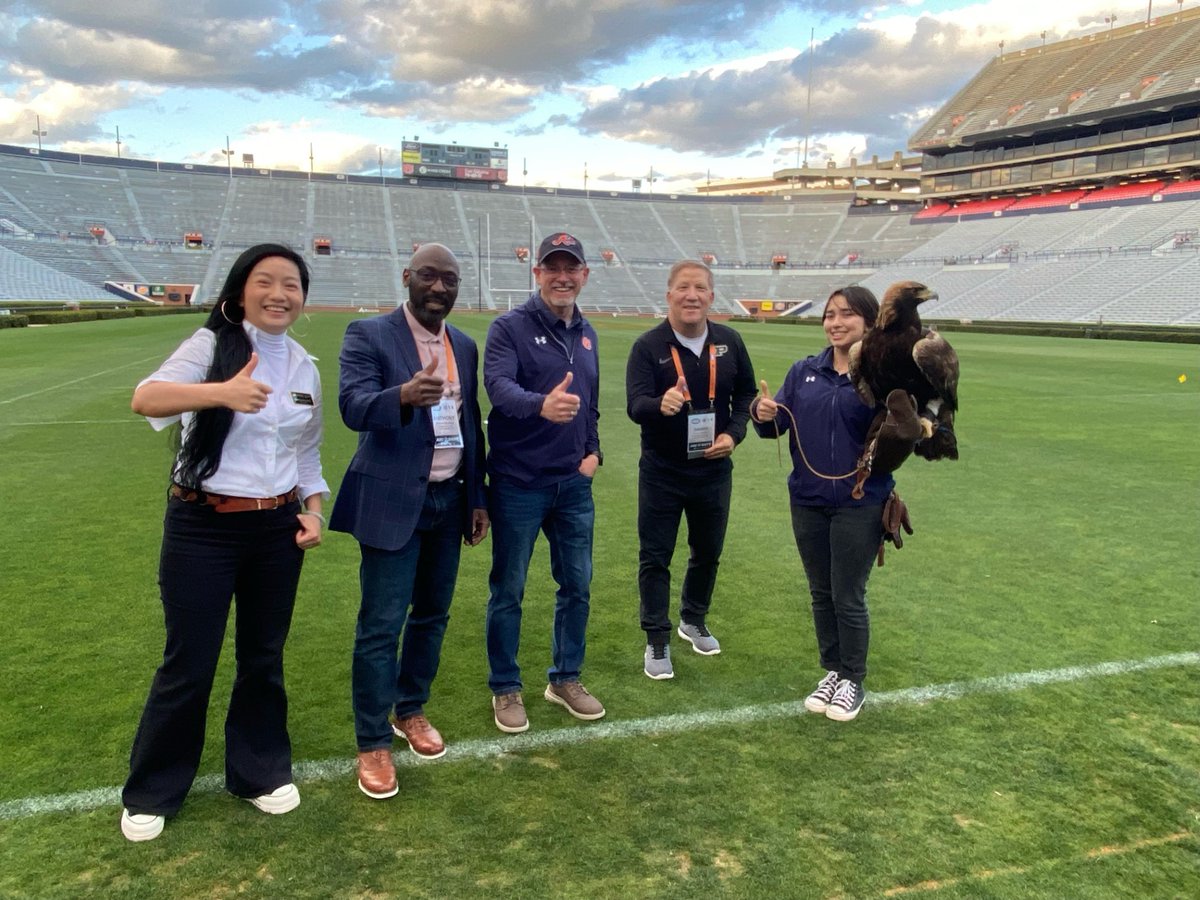 Soaring high with pride as Purdue CMT Professors Chen, Sparkling, Jenkins, &amp; Wyman represent us at the Associated Schools of Construction event at Auburn University! 🦅 #BoilerBuilt #Boilerup #PurdueCMT #ASCat60