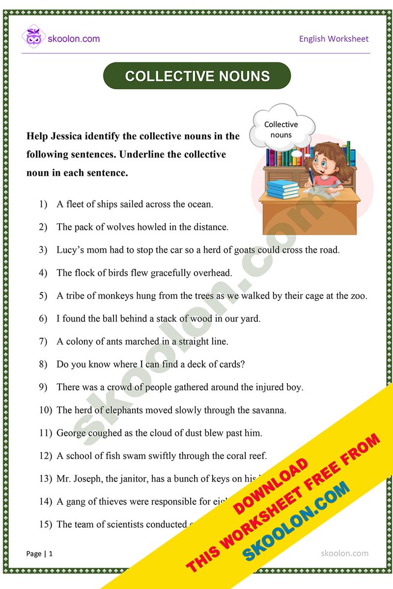 skoolondotcom's tweet photo. Introducing new grammar worksheets tailored for kindergarten to Grade 2 students! Explore topics like Verb to be, We They, He She It, and Collective Nouns. Download these valuable resources for free from https://t.co/QnZTecQYRi 🌟✨

#freeworksheets #homeschooling #education https://t.co/7d5YWak9b9