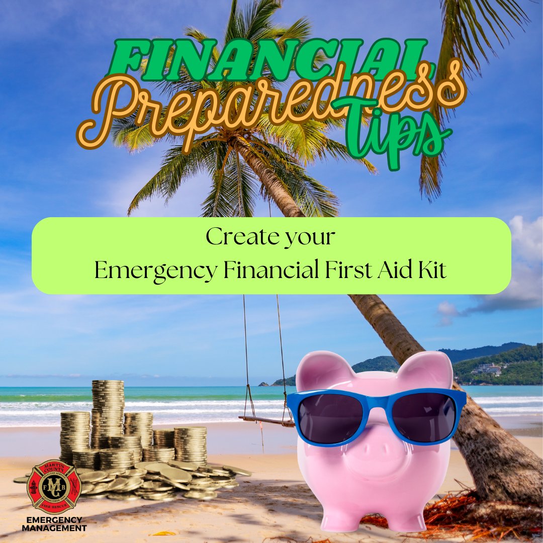 💵 April is #FinancialCapabilityMonth 💵
Take steps to be financially prepared for a disaster and become more resilient. Follow these tips and learn more at ready.gov/financial-prep….
#MartinReady @fema