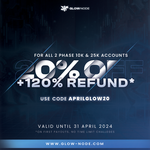 🔥Unlock 20% off & get 120% refund on your evaluation challenge🔥

Visit Glow-Node.com  and use code APRILGLOW20 at checkout.💙🩶

#forextrading #CurrencyTrading #technicalanalysis 
#forexmarket #ForexCommunity