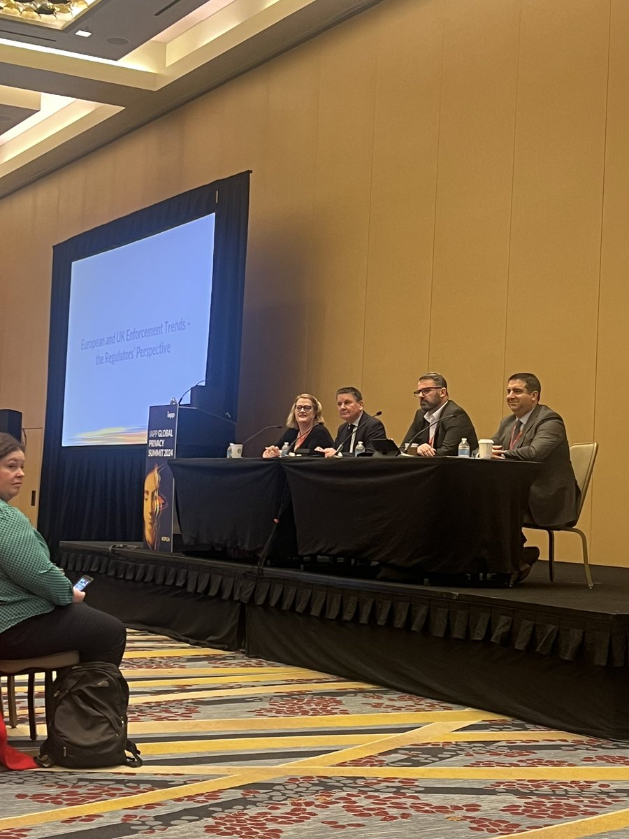 Kate Colleary (@katecolleary) on Twitter photo Excellent session on European and UK enforcement at #GPS24 with <a href="/jmkirl/">Jeanne Kelly</a> <a href="/ICOnews/">ICO - Information Commissioner's Office</a> <a href="/JCE_IC/">John Edwards</a> <a href="/DPCIreland/">Data Protection Commission Ireland</a> ‘s Graham Doyle, and <a href="/HoganLovells/">Hogan Lovells</a> Bret Cohen. Really practical discussion on European and U.K. enforcement trends - the regulators’ perspective. Excellent session on European and UK enforcement at #GPS24 with <a href="/jmkirl/">Jeanne Kelly</a> <a href="/ICOnews/">ICO - Information Commissioner's Office</a> <a href="/JCE_IC/">John Edwards</a> <a href="/DPCIreland/">Data Protection Commission Ireland</a> ‘s Graham Doyle, and <a href="/HoganLovells/">Hogan Lovells</a> Bret Cohen. Really practical discussion on European and U.K. enforcement trends - the regulators’ perspective.