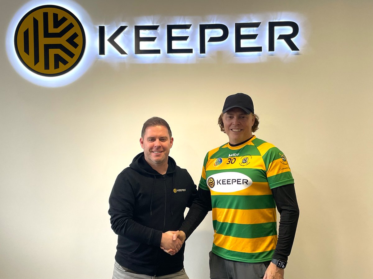 Great to welcome our CEO &amp; <a href="/keepersecurity/">Keeper Security</a> Co-Founder Darren Guccione back to the Cork office recently.He looked fantastic in the Rockies colours!Delighted to announce that <a href="/RockiesCamogie/">Blackrock Camogie</a>  has received a fresh set of Keeper-sponsored jerseys for our U12 team,for the 2024 season!