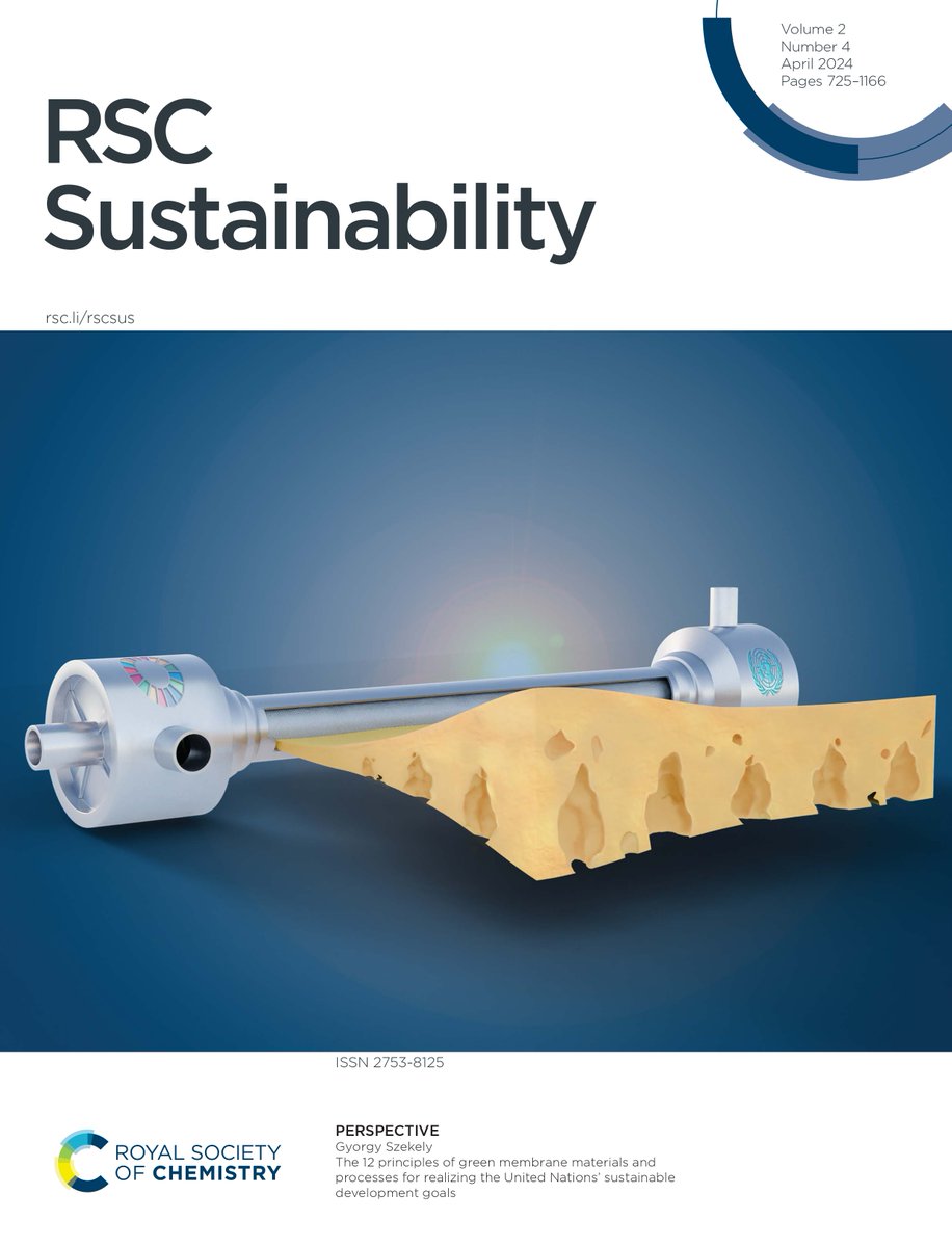 Do you work with membranes? ✍🏻 You gotta read the 12 principles of green membrane materials & processes, and how they assist us realizing the United Nations' @UN_SDG. ♻️ My perspective made it to the front cover of @RSC_Sus! 🎨
doi.org/10.1039/D4SU00…
@AMPM_KAUST 🙏
#UNSDGs