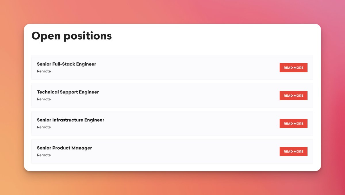 laravelphp's tweet image. We're hiring, and we would love for you to help us build the future of Laravel. ❤️
We're looking for full-stack, technical support, and infrastructure engineers, as well as product managers. 🤝
Learn more on our brand new careers page.
laravel.com/careers