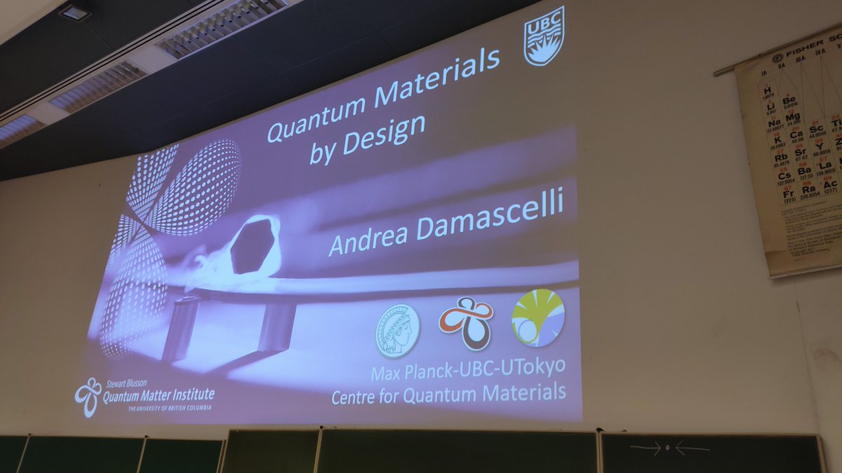 Looking forward to the April's edition of @ZernikeInst colloquium @univgroningen by Andrea Damascelli @SBQMI_UBC @UBC on the topic of #quantum #materials by design