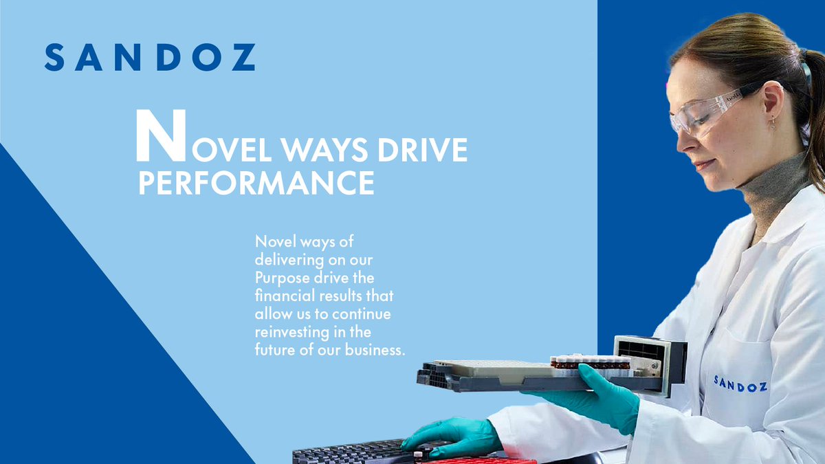 Novel ways of delivering on our Purpose drive our financial results. A healthy growth rate in our sales in 2023 shows that we are on the right track to expand our business. Read more from our 2023 annual report: annualreport.sandoz.com/#novel_ways