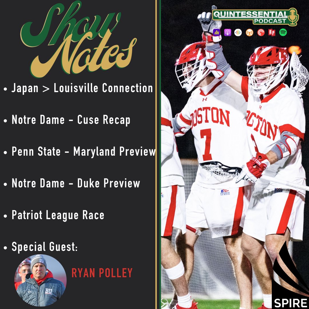 Conference schedules are ramping up! Quint takes a look at some big games before welcoming Boston University Head Coach Ryan Polley to talk about the Patriot League. Listen to this week's Quintessential Podcast, presented by @SPIRE_Institute. 🎧: bit.ly/3VHZlXp