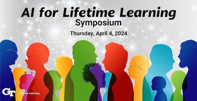 We’re at the AI for Lifetime Learning Symposium at @GeorgiaTech! Bryan Cox, @kapor Senior Research Fellow and the newest Research Associate at the Constellations Center for Equity in Computing will be presenting a lightning talk on AI as a Fundamental Literacy at 11:40 a.m.