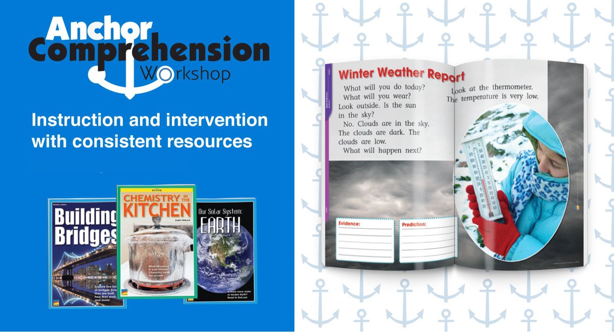 Anchor Comprehension Workshop provides strategy-based instruction and intervention for Grades K-6! Target key comprehension strategies through content-knowledge texts, posters, assessments, and more - in English and Spanish! Learn more→ hubs.ly/Q02r3Tzm0