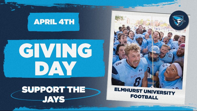 Today is Giving Day. We are looking for participation. Thank you in advance for your support

givingday.elmhurst.edu/campaigns/2024…

1. Make a Gift 
2. Select Gift Amount 
3. Fill out Info
4. Choose Football as Athletic Program you want to support