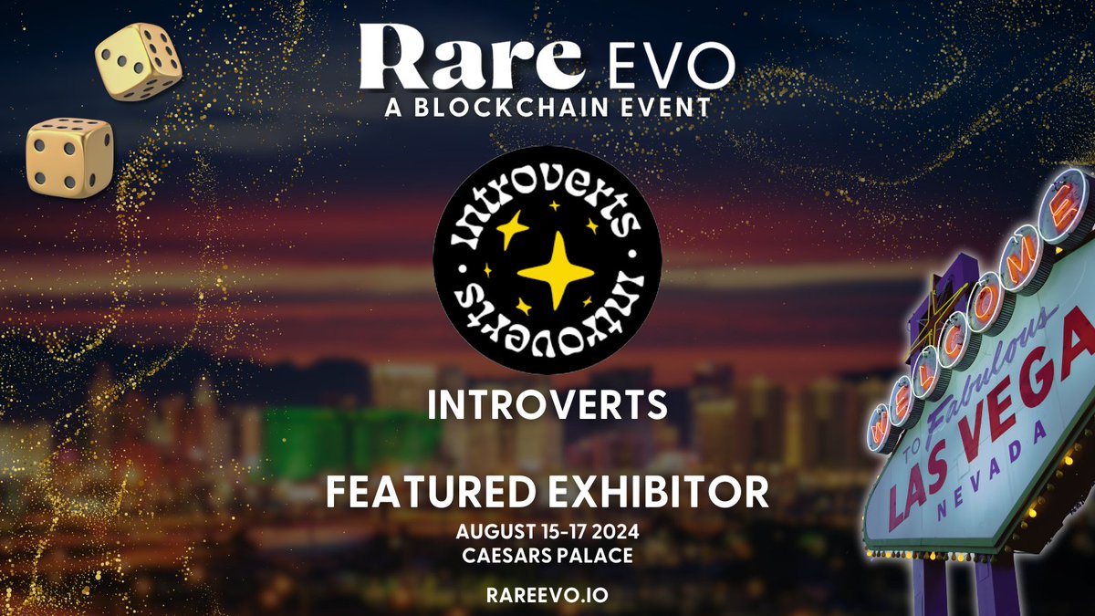 We are pleased to announce @IntrovertscNFT as a Featured Exhibitor for Rare Evo 2024!